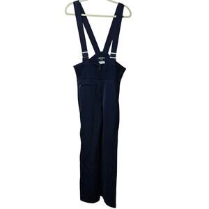 Skitique International Vintage Mens 32L Wool Blend Ski Bib Stirrup Pants Japan